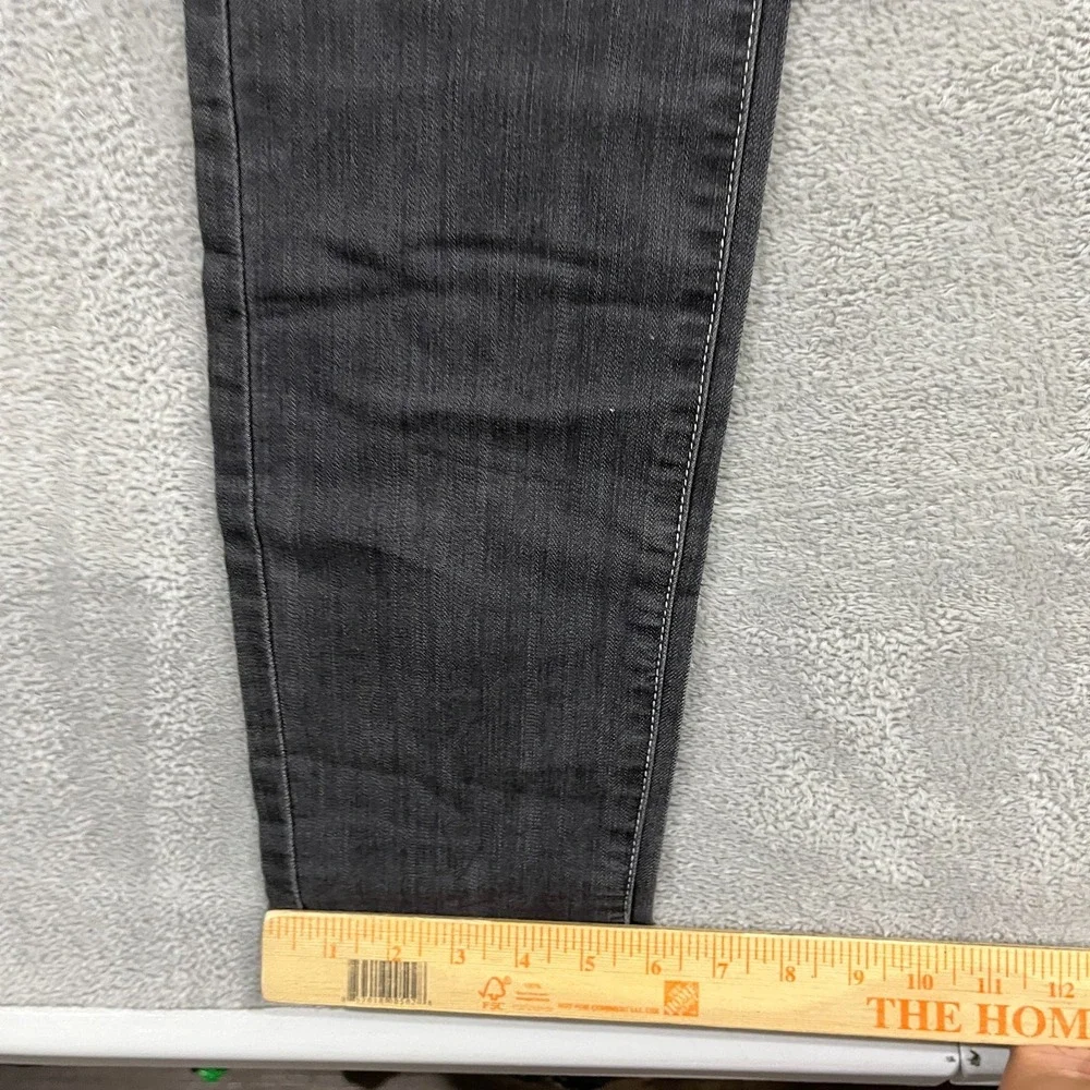 Prana Kayla Slim Skinny Leg Jeans Womens 4 Black Denim Cotton Low Rise Dark Wash
